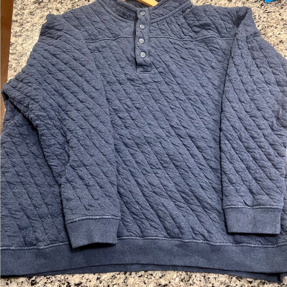 Men's Blue Quilted Sweater Westport 3XT